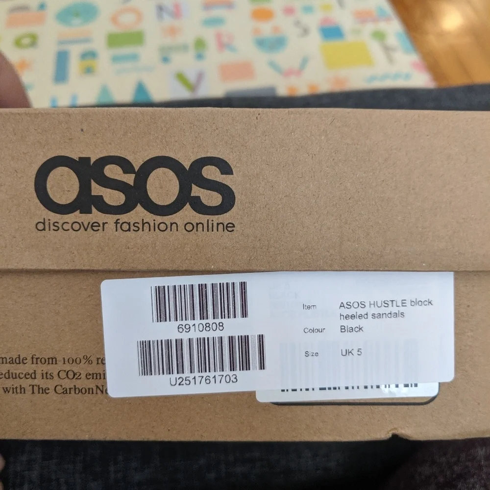 ASOS HUSTLE block heeled sandals